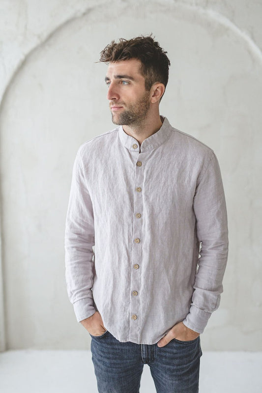 Classic Linen Men Shirt / Long Sleeves Linen Buttons Down Shirt / Linen Clothing For Men / Summer Linen Shirts