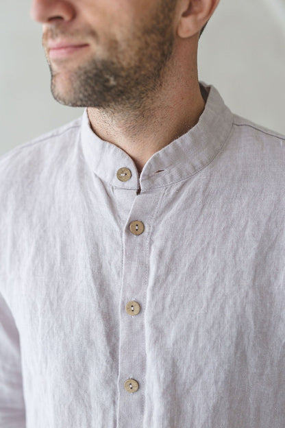 Classic Linen Men Shirt / Long Sleeves Linen Buttons Down Shirt / Linen Clothing For Men / Summer Linen Shirts